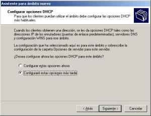 opciones DHCP